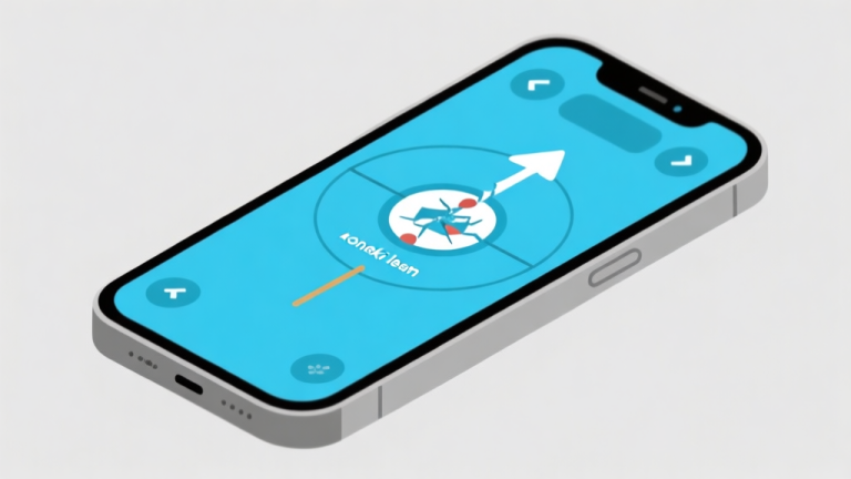 自动生成图片: Ilustrasi minimalis ponsel dengan layar game Carrom yang menunjukkan ikon "koneksi lemah" dan panah yang patah-patah, skema warna biru muda dan abu-abu, desain bersih, gaya diagram teknis high quality illustration, detailed, 16:9