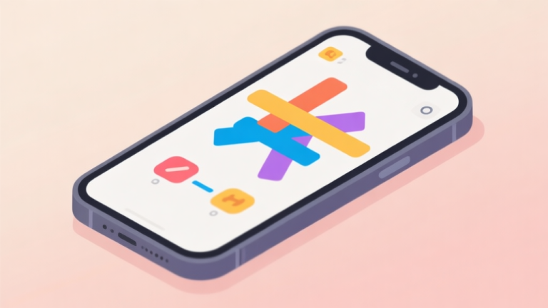 自动生成图片: Ilustrasi minimalis ponsel cerdas dengan layar menampilkan teka teki silang berwarna, latar belakang lembut, konsep game asah otak yang sederhana dan bersih high quality illustration, detailed, 16:9